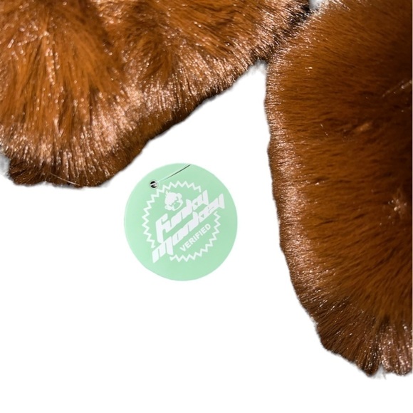 Funky Monkey Fluffy Slippers Slide-On Faux Fur Size 11 NWT - Picture 4 of 5